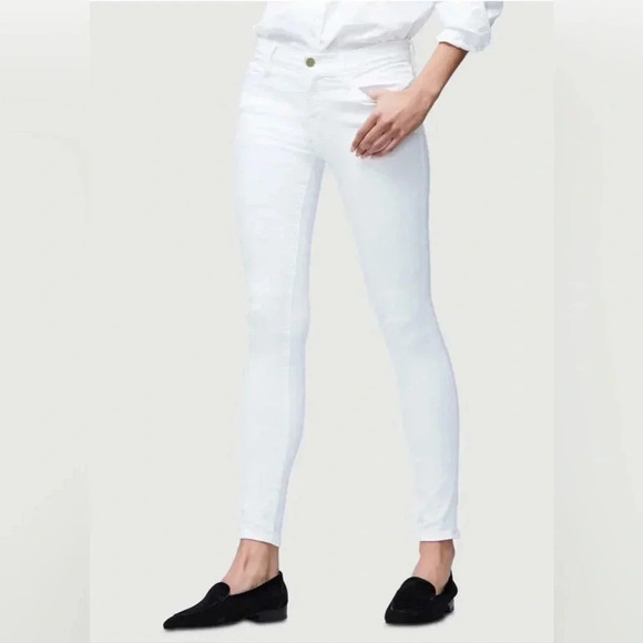 Frame Denim Le Skinny De Jeanne White Jeans Women Size 27 - Picture 1 of 7
